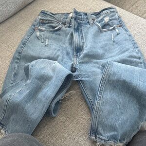 Abercrombie & Fitch Blue Skinny High Rise Jeans